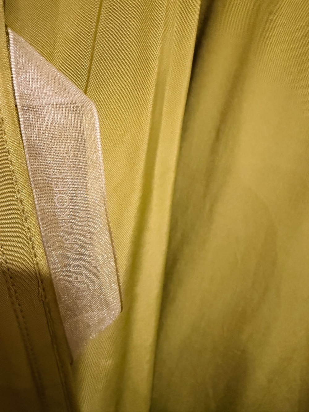 Reed Krakoff Reversible Top Size 10 – Black & Yellow, Zip back, Made in Italy - Picture 4 of 6